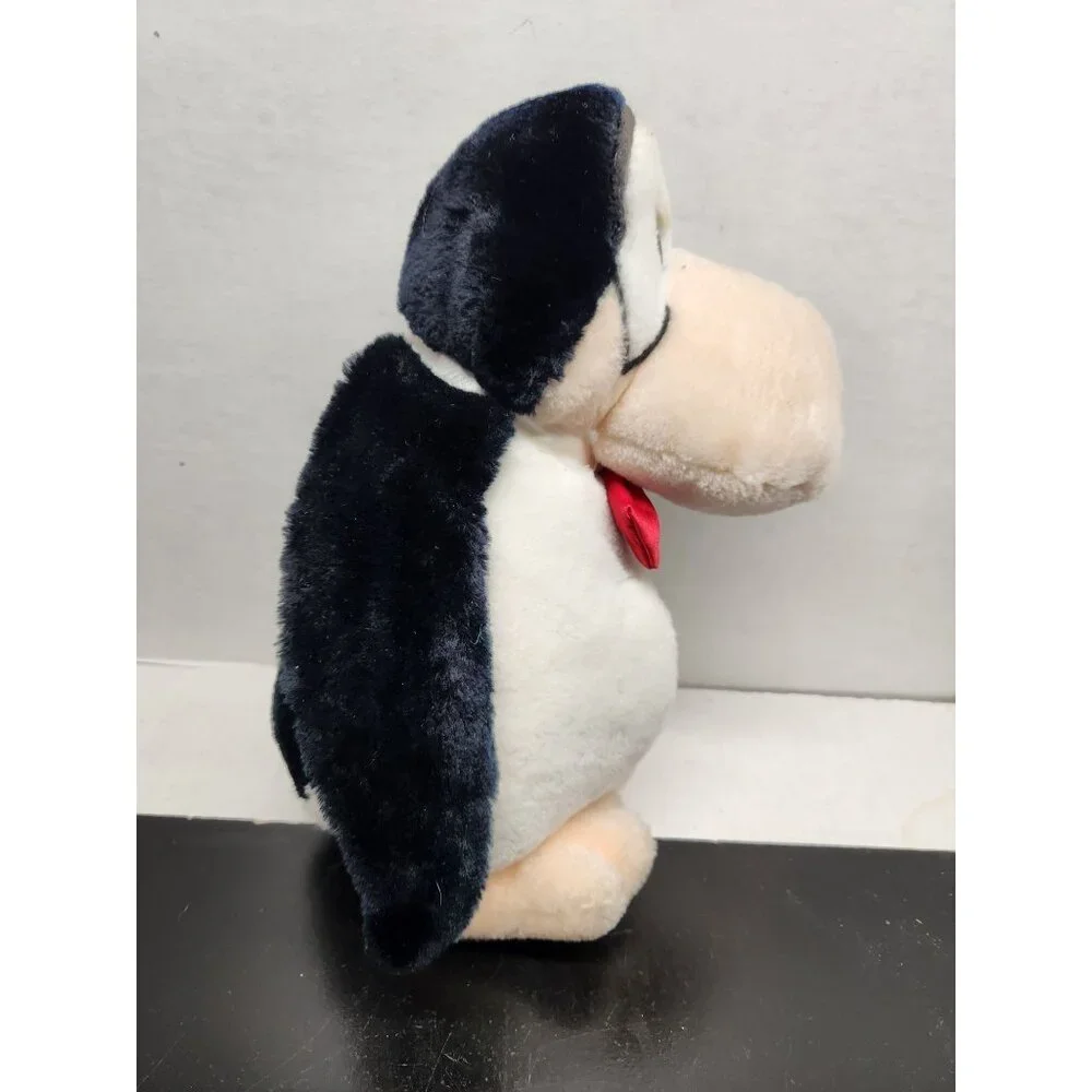 Vintage 1994 Radiant Opus Penguin Plush Toy With Red Bow Tie -‎ Bloom County
